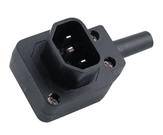 Picture of C14 IEC R/A PLUG ADPATER RE-WIRE BLACK