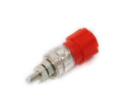Picture of 3mm BANANA SOCKET 20A RED CAPTIVE