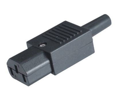 Picture of C13 IEC SOCKET IN-LINE RE-WIRE NOT KEYED