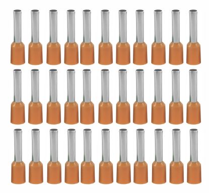Picture of BOOTLACE FERRULE ORANGE 4mm 2.8x12 1K/B