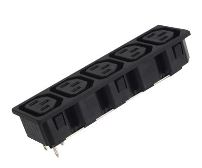 Picture of C13 5xIEC SOCKET PRESS-FIT ADAPTER