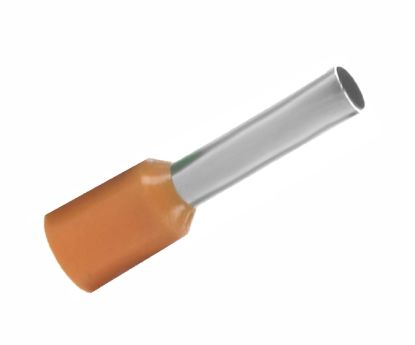 Picture of BOOTLACE FERRULE ORANGE 4mm 2.8x12