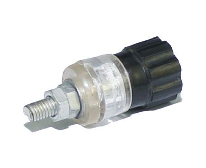 Picture of 3mm BANANA SOCKET 20A BLACK CAPTIVE