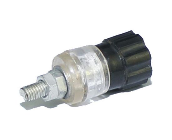 Picture of 3mm BANANA SOCKET 20A BLACK CAPTIVE