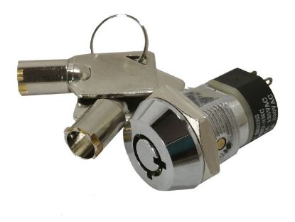Picture of KEY SWITCH KP2 M19 DPST ROUND KEY=3026