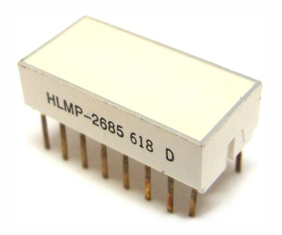 Picture of LED RECTANGULAR 19x8mm HI-EFF RD 80mcd