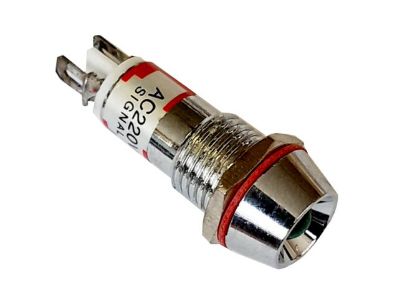 Picture of 5mm LED INDICATOR 220VAC GREEN P/M