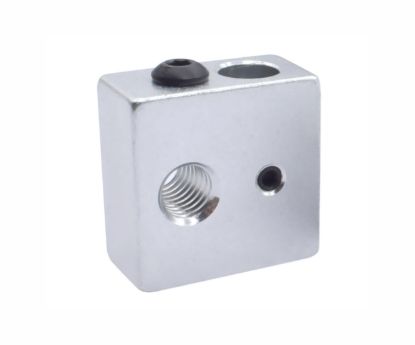 Picture of 3D PRINTER HEATER ALUM. MOUNTING BLOCK 20x20x10mm
