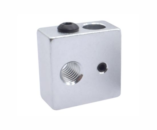 Picture of 3D PRINTER HEATER ALUM. MOUNTING BLOCK 20x20x10mm