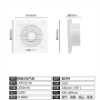 Picture of 220VAC AXIAL WALLMOUNT FAN 210sqx150mm 21 WATT