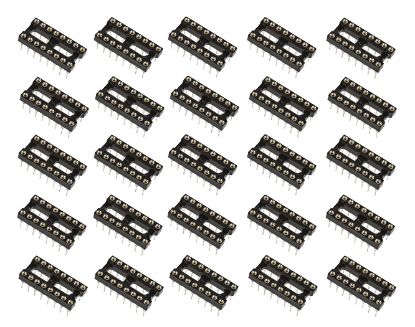 Picture of IC SOCKET 0.3 16W TULIP RND NAR 30PCS/TUBE