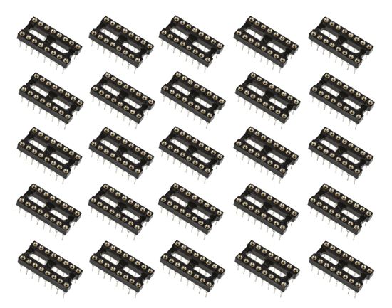 Picture of IC SOCKET 0.3 16W TULIP RND NAR 30PCS/TUBE