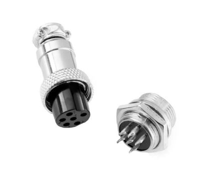 Picture of M16 6W MINI-MIC-PLUG AND SOCKET CONNECTOR SET - DEBULK