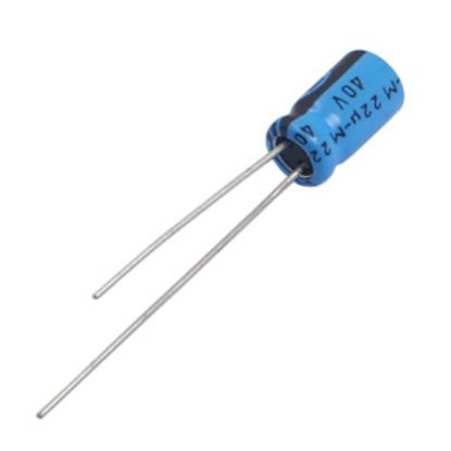 Picture of ELECTROLYTIC CAPACITOR RADIAL 0.33uF 50V ST 5x11 P=1.2