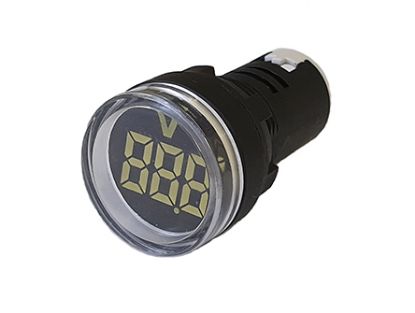 Picture of 3-DIGIT P/M 22mm VOLTMETER 5-60VDC WHITE