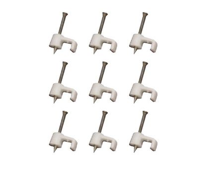 Picture of FLAT NAIL IN SADDLE 7mm WHITE - DEBULK