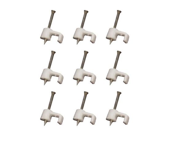Picture of FLAT NAIL IN SADDLE 7mm WHITE - DEBULK