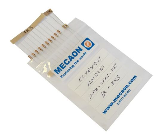Picture of RESISTOR PACK 1/4W 5% 1K0 & 3K3 - 12P/BAG