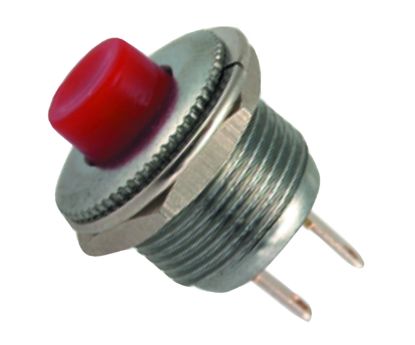 Picture of PUSH BUTTON SWITCH N.O. SPST RED SOLDER M12 D=14