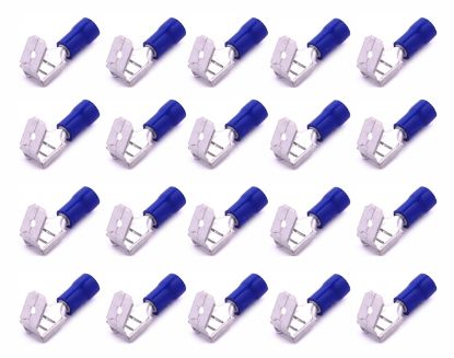 Picture of PIGGYBACK PRE-INSU TERM 6.35mm BLUE - 500/BAG