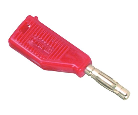 Picture of BANANA PLUG  4mm RED RET STACKABLE