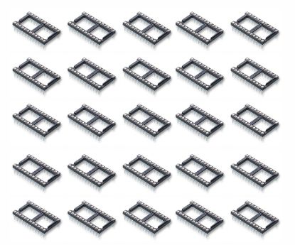 Picture of IC SOCKET 0.6 24W TULIP RND WIDE 20PCS/TUBE