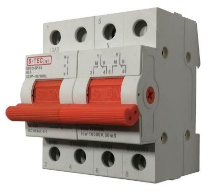Picture of CHANGE OVER SWITCH D/R 63A 2POLES 3POSITIONS