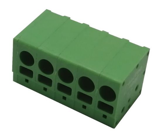 Picture of PCB SPRING TERMINAL BLOCK P=5.0mm 5W GREEN