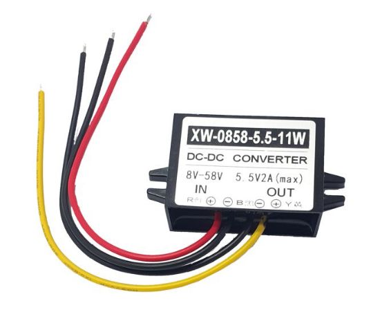 Picture of DC-DC CONVERTER I=8-58V O=5.5VDC @ 2A W/WIRES