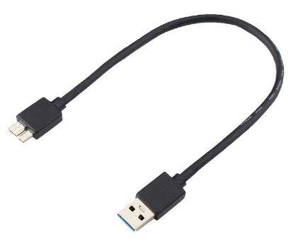 Picture of 1M USB3.0 LEAD TYPE-A PLUG - MICRO-B PLUG BLACK