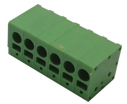 Picture of PCB SPRING TERMINAL BLOCK P=5.0mm 6W GREEN