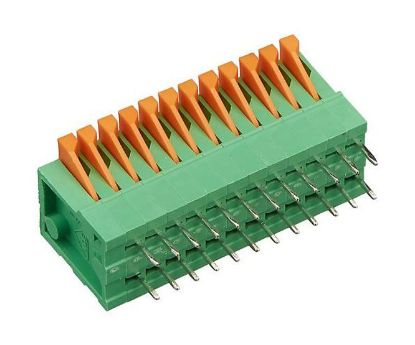 Picture of TERMINAL BLOCK 12W SPRING 6A SIDE PCB PINS