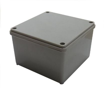 Picture of PLASTIC / ABS ENCLOSURE IP55 100x100x70mm LIGHT GREY