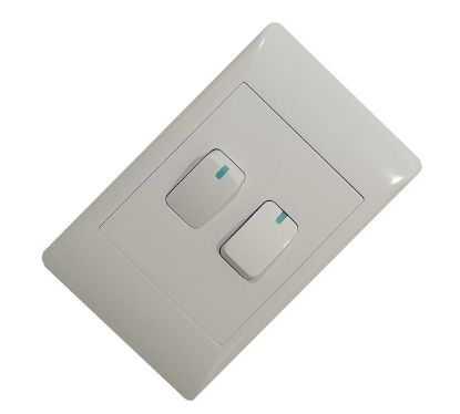Picture of 2 LEVER 1W LIGHT SWITCH 4X2