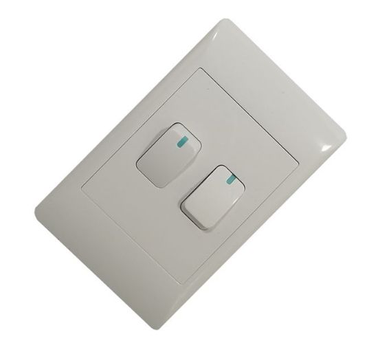 Picture of 2 LEVER 1W LIGHT SWITCH 4X2