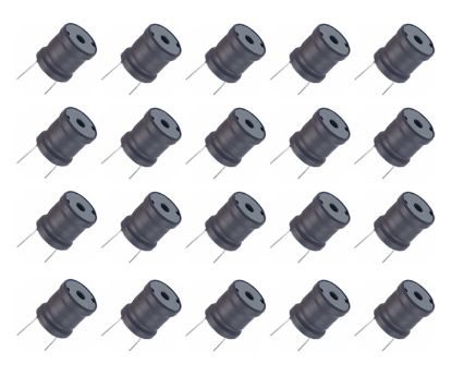 Picture of INDUCTOR RAD W/W 100uH 3.5A 0E1 16x18mm - 100/BAG