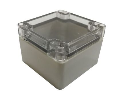 Picture of ENCLOSURE GREY BASE + CLEAR LID 80x80x55