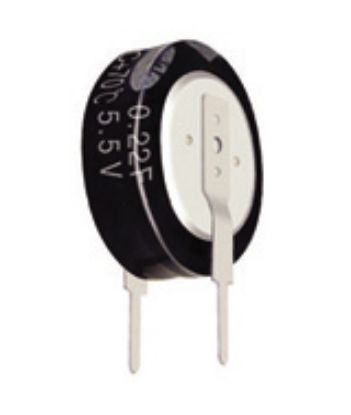 Picture of SUPER CAPACITOR RADIAL 0.33F 5V5 VERTICAL MNT