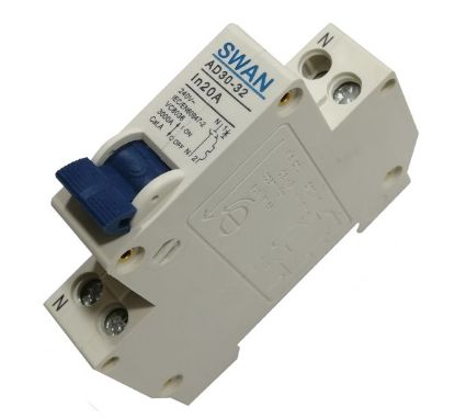 Picture of CIRCUIT BREAKER 3KA C CURVE 1P+N 20A