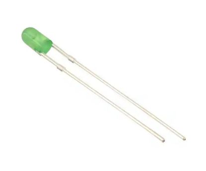 Picture of LED 3mm DI-GREEN FLANGELESS