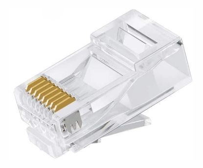 Picture of MODULAR PLUG 8W8P RJ45 FOR SOLID OR STRANDED CABLE  - DEBULK