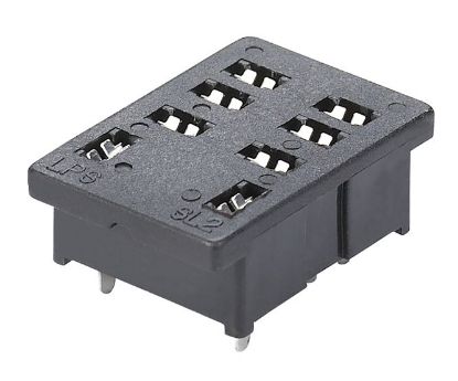 Picture of SOCKET RELAY 8P PCB 31x21.1x14.2mm