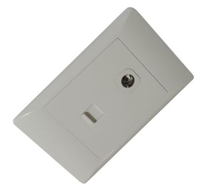 Picture of TV+TEL SOCKET 4x2