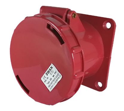 Picture of SOCKET PANEL STRAIGHT 125A 3P E 380V IP67 4W