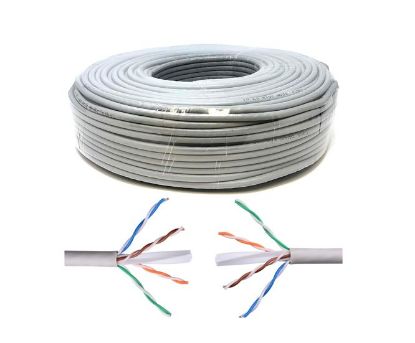 Picture of CAT6 UTP ETHERNET CABLE CCA SOLID GREY - 500m/ROLL