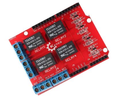 Picture of 4-CH RELAY MODULE BOARD / SHIELD 5VDC 3A