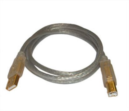 Picture of LEAD USB A-PLUG TO B-PLUG 1.8m CLEAR
