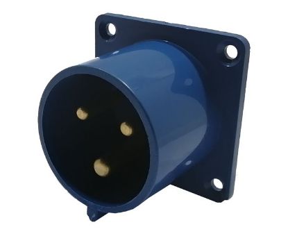 Picture of INDUSTRIAL PANEL MOUNT PLUG 16A 2P+E 220V IP44