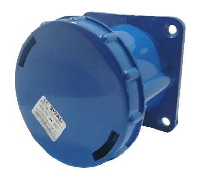 Picture of SOCKET PANEL STRAIGHT 63A 2P E 220V IP67