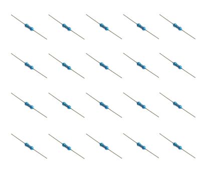 Picture of RESISTOR 1/2W ROUND M/F 1% 1/4W BODY 10K0 - 5K/BAG